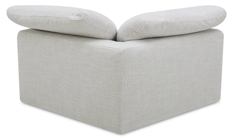 Sofa sectionnel modulaire à inclinaison électrique Sky 6 pièces en tissu avec fauteuil sans accoudoirs inclinable - blé Nathan