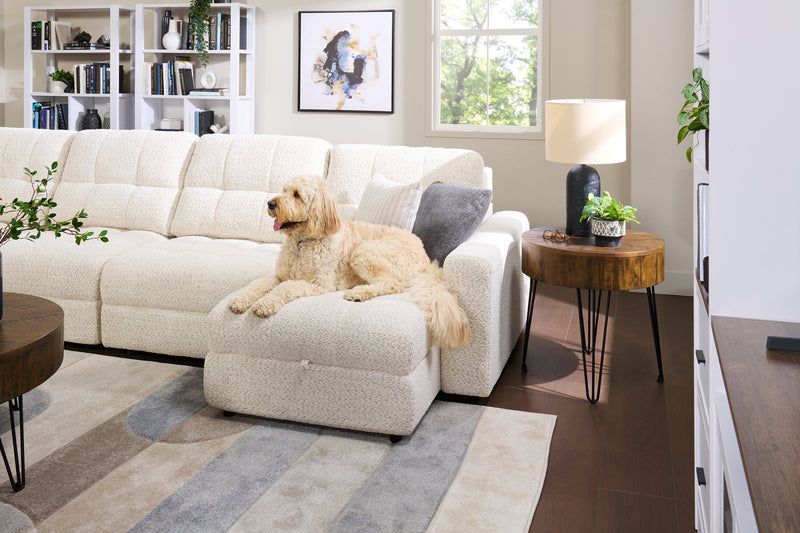 Table de bout ronde rustique Sol de Kort & Co. de 24 po en pin massif - brune