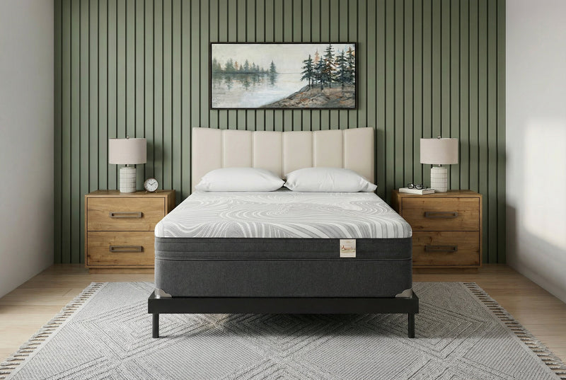 Matelas ferme à plateau-coussin dans une boîte Spa 8 de Springwall pour grand lit de véhicule récréatif