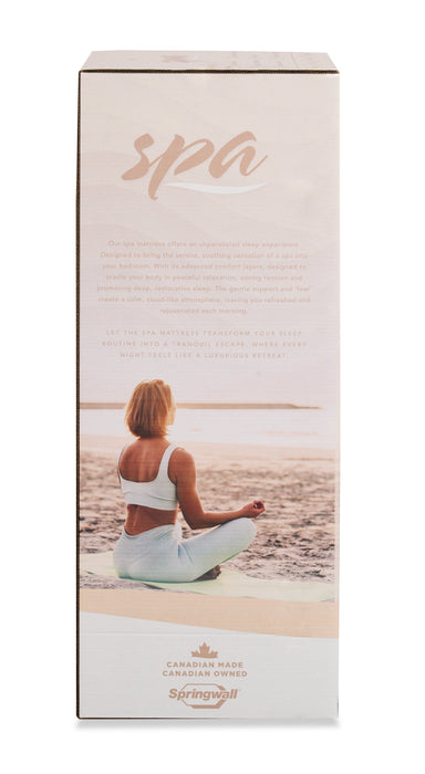Matelas ferme à plateau-coussin dans une boîte Spa 8 de Springwall pour grand lit de véhicule récréatif
