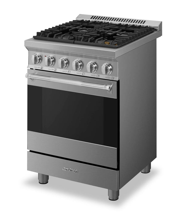 Cuisinière professionnelle à gaz Smeg de 2,8 pi3 - SPR24UGGX