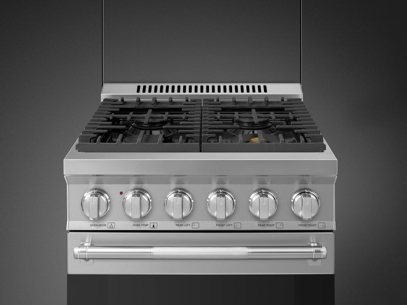 Cuisinière professionnelle à gaz Smeg de 2,8 pi3 - SPR24UGGX