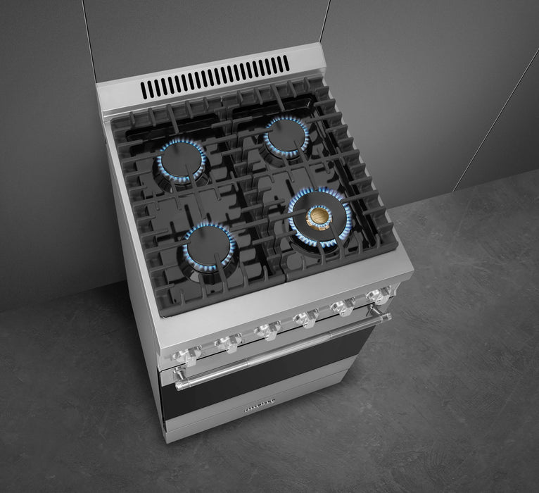 Cuisinière professionnelle à gaz Smeg de 2,8 pi3 - SPR24UGGX