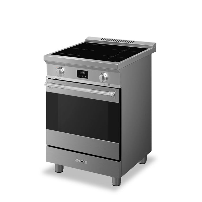 Cuisinière professionnelle à induction Smeg de 2,8 pi3 - SPR24UIMX