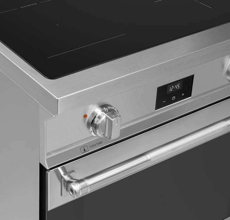 Cuisinière professionnelle à induction Smeg de 2,8 pi3 - SPR24UIMX