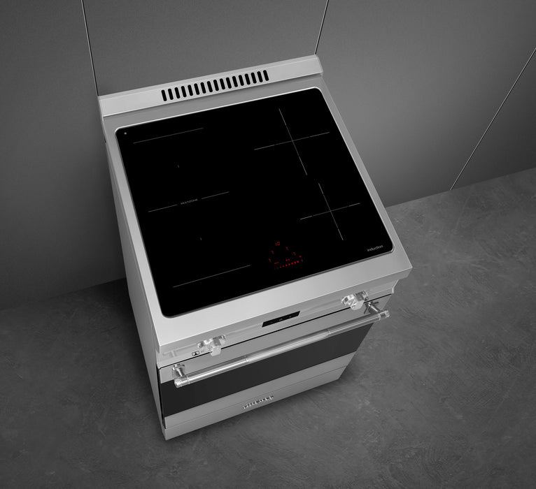 Cuisinière professionnelle à induction Smeg de 2,8 pi3 - SPR24UIMX