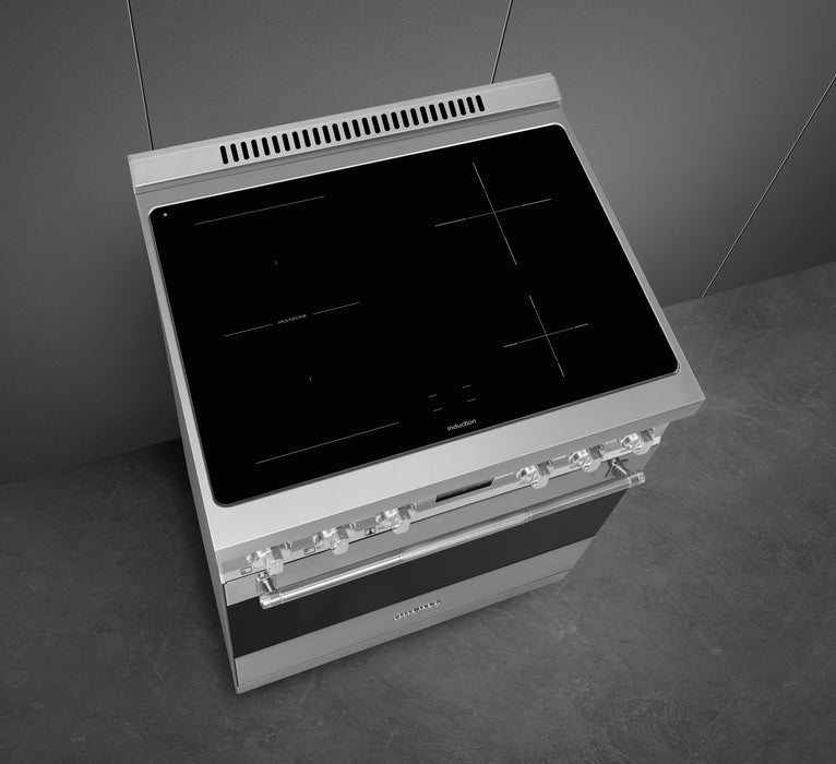 Cuisinière professionnelle à induction Smeg de 4,6 pi3 - SPR30UIMX