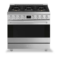 Cuisinière professionnelle à gaz Smeg de 4,6 pi3 - SPR36UGMX