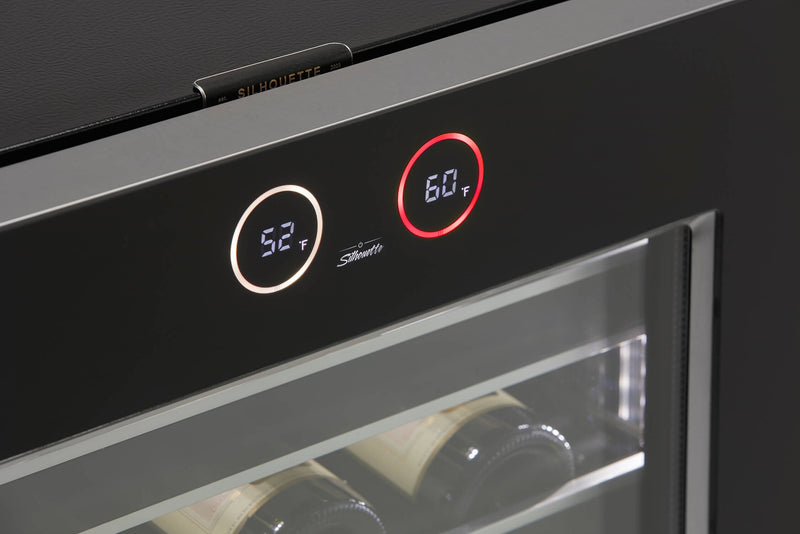 Refroidisseur à vin Reserve de Silhouette de 5 pi3 et de 23,9 po à 1 porte - noir - SRVWC050R