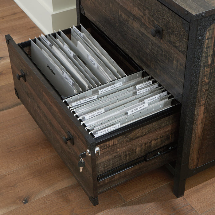 Classeur Steel River de 30,39 po de qualité commerciale à 2 tiroirs - chêne carbone