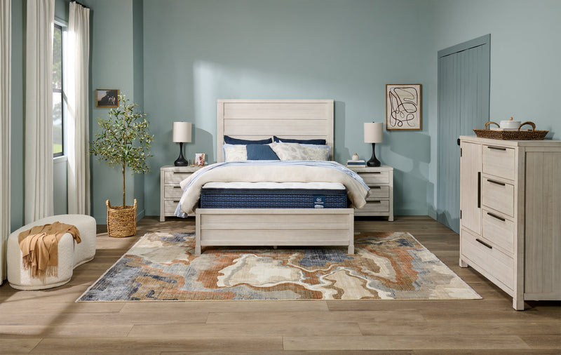 Matelas moyen à Euro-plateau Stonebridge Vanguard de Serta pour grand lit 