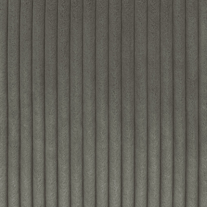 Fauteuil Stratus de 59 po en tissu de fausse fourrure avec fauteuil long à coulissement électrique - gris brouillard