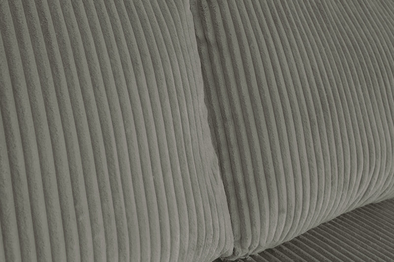 Sofa-lit double Stratus de 108 po en tissu de fausse fourrure avec coulissement électrique - gris brouillard