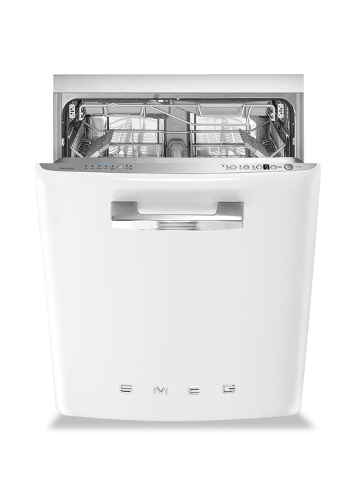 Lave-vaisselle Smeg rétro avec commandes sur le dessus - STU2FABWH2
