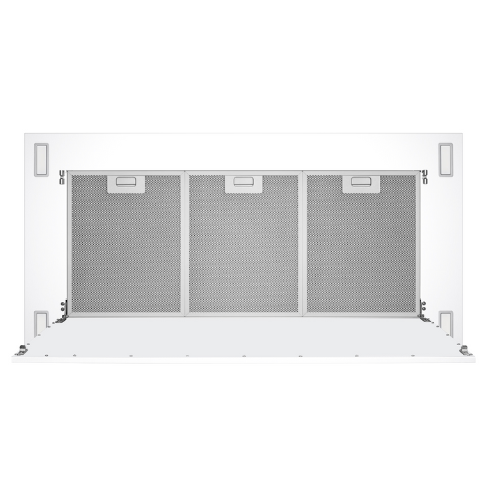 Hotte de cuisinière affleurée au plafond Victory blanche - Sunset-WH