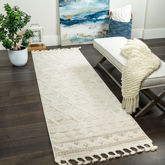 Carpette à poil long Quinto Rhombus - 2 pi 7 po x 8 pi
