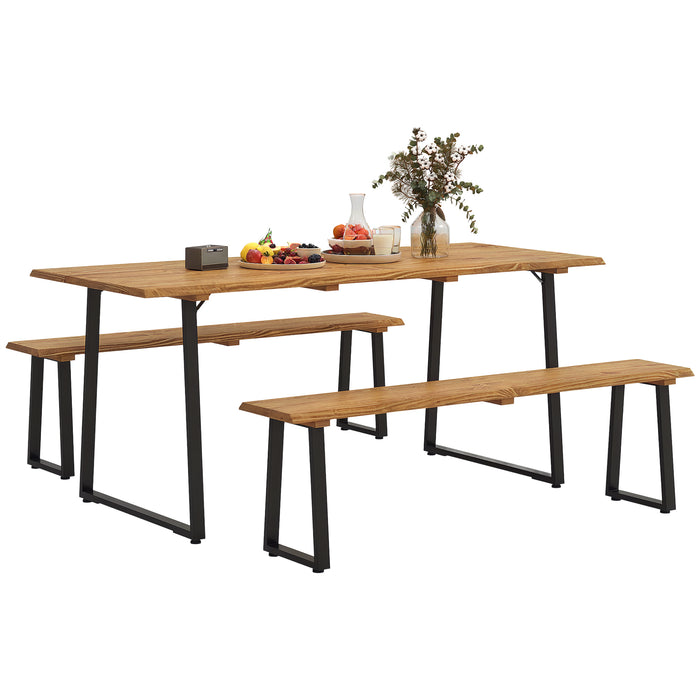 Outsunny Ensemble Table Et Banc De Pique-nique Pour 6 Personnes