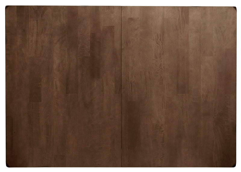 Ensemble de salle à manger Talia 5 pièces avec table, rallonge de 60 po à 78 po (L) et 4 chaises - gris-brun