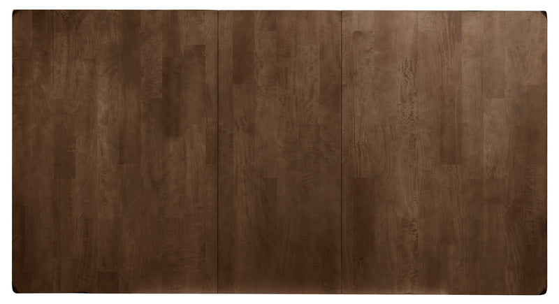 Ensemble de salle à manger Talia 7 pièces avec table, rallonge de 60 po à 78 po (L) et 6 chaises - gris-brun