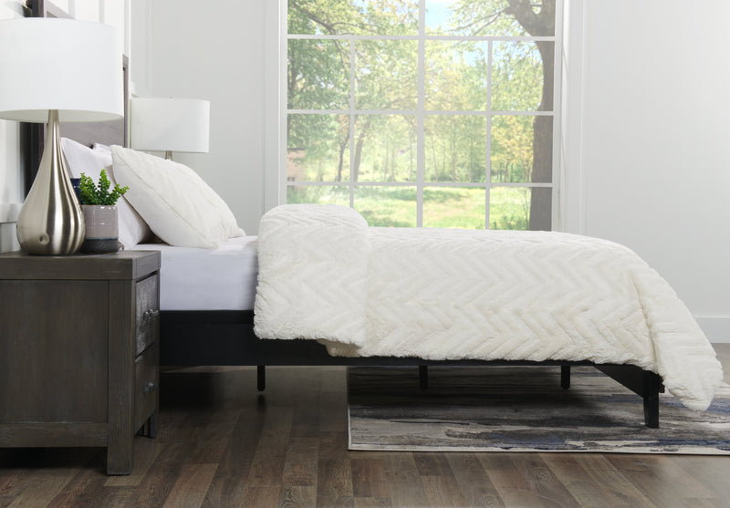 Ensemble d'édredon Tilda 3 pièces pour très grand lit - blanc 