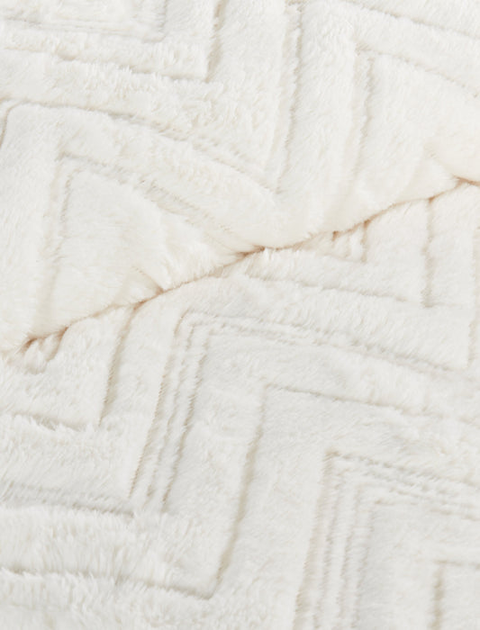 Ensemble d'édredon Tilda 3 pièces pour très grand lit - blanc 