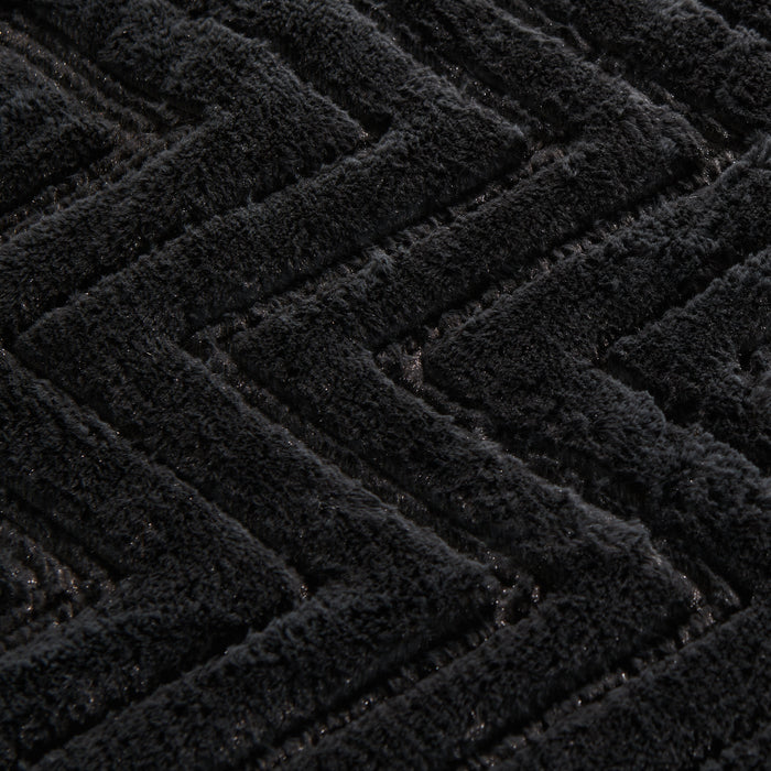 Ensemble d'édredon Tilda 3 pièces pour lit double ou grand lit - anthracite