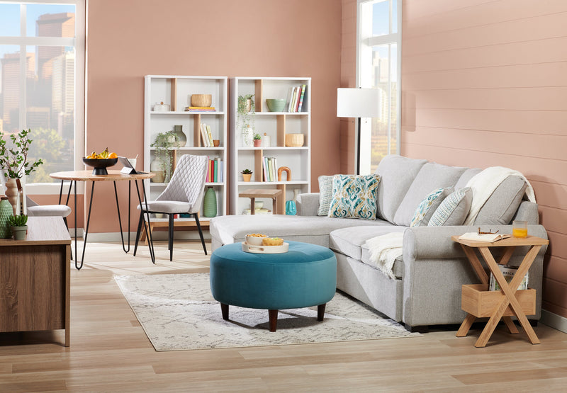 Table de fauteuil Torry de 11,5 po avec compartiment - taupe