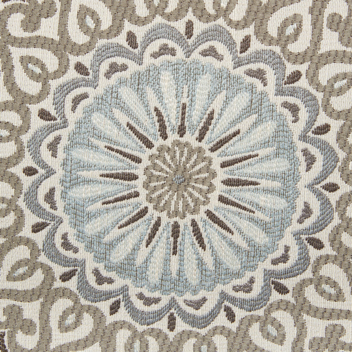 Pouf Tula de 38 po fabriqué au Canada en tissu - crépuscule multicolore