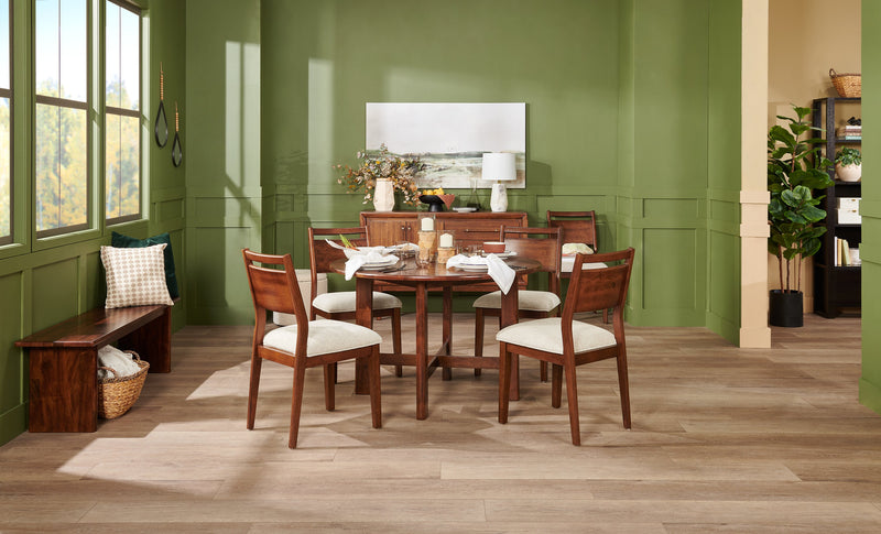 Banc de salle à manger Vale de 58 po (l) en bois - brun