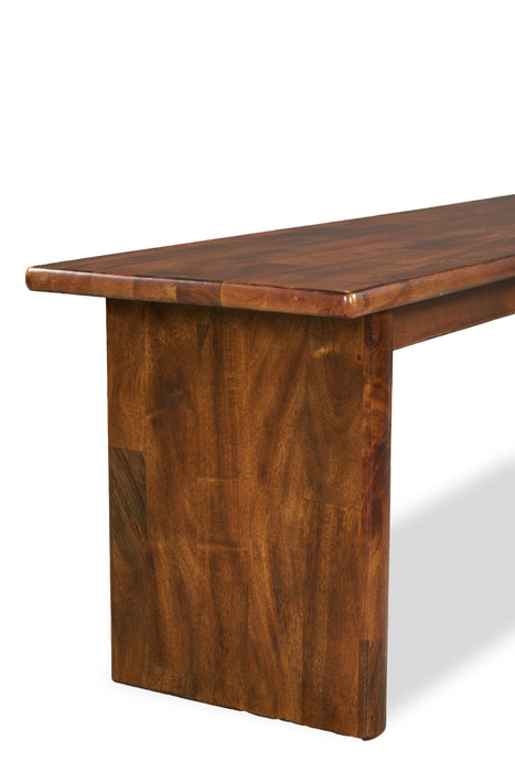 Banc de salle à manger Vale de 58 po (l) en bois - brun