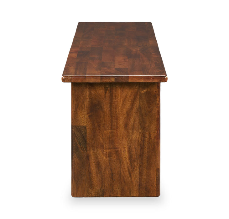 Banc de salle à manger Vale de 58 po (l) en bois - brun