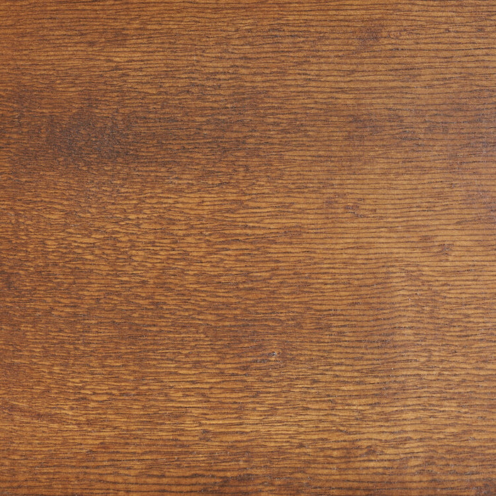 Chaise de salle à manger Vale en tissu de polyester et en bois avec dossier en échelle - brune et beige