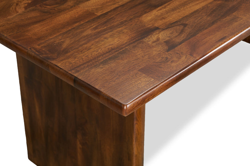 Table de salle à manger Vale de 72 po (l) en bois - brune