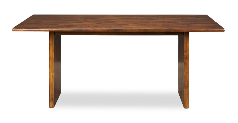 Table de salle à manger Vale de 72 po (l) en bois - brune