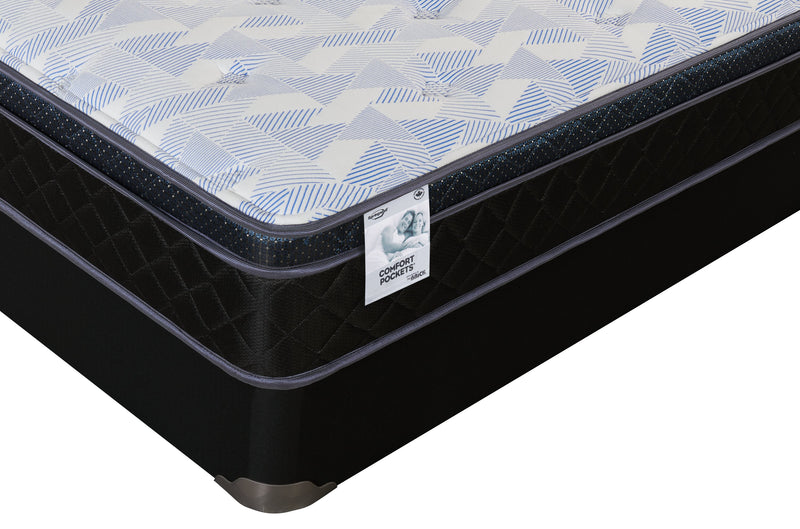 Ensemble matelas à Euro-plateau à profil bas Venice de Springwall pour très grand lit