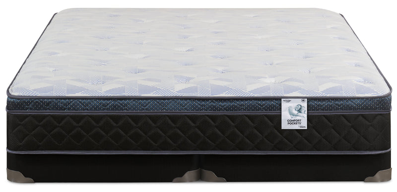 Ensemble matelas à Euro-plateau à profil bas Venice de Springwall pour très grand lit