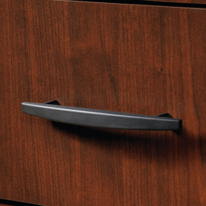 Classeur Via de qualité commerciale à 3 tiroirs - cerisier et gris