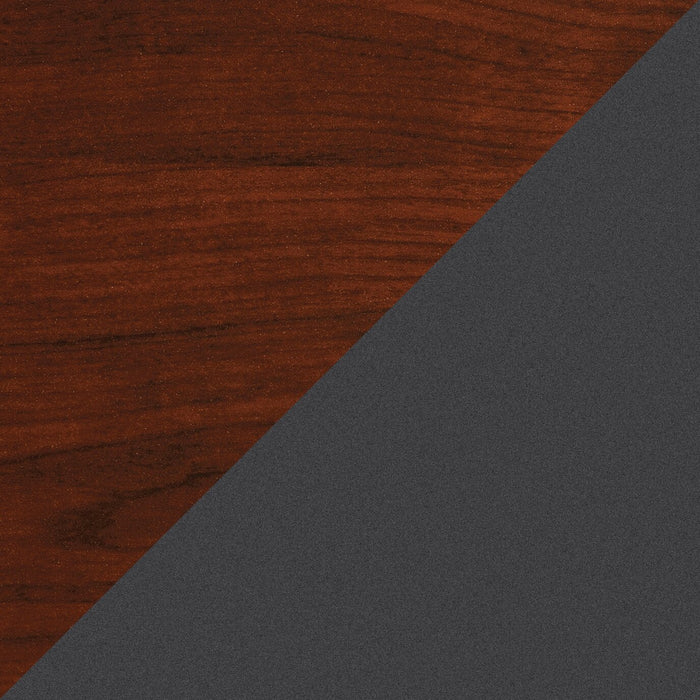 Classeur Via de qualité commerciale à 3 tiroirs - cerisier et gris