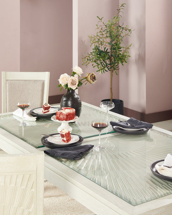 Ensemble de salle à manger Vida 5 pièces avec table de 78 po (L) et 4 chaises - sable