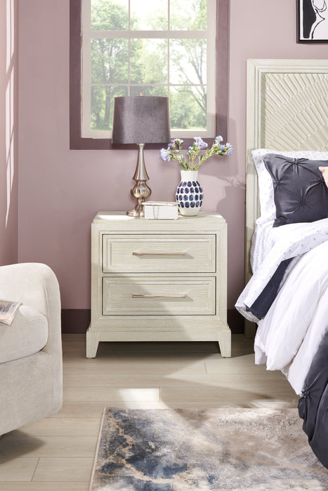 Table de nuit Vida de 27 po (L) x 28 po (H) à 2 tiroirs - sable