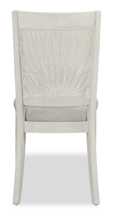 Chaise de salle à manger Vida en tissu de polyester - sable
