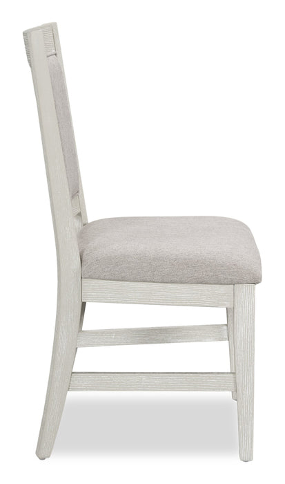 Chaise de salle à manger Vida en tissu de polyester - sable