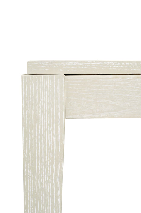 Table de salle à manger Vida de 78 po (L) avec incrustations en verre - sable