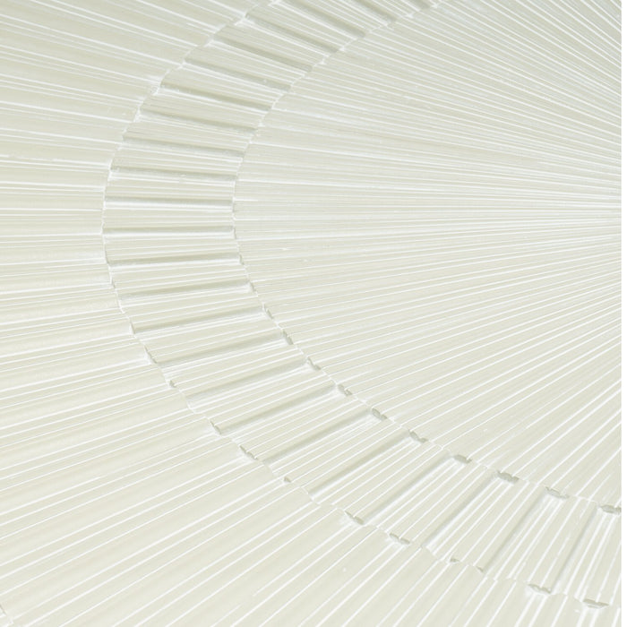 Table de salle à manger Vida de 78 po (L) avec incrustations en verre - sable