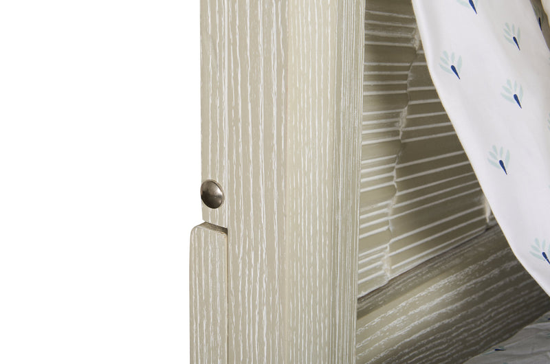 Lit à panneaux Vida avec tête de lit et cadre de lit, sable - format grand lit