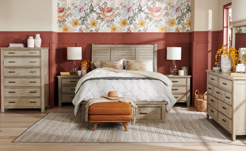 Pouf Vivia de 28 po en cuir véritable avec base en bois - brun caramel 