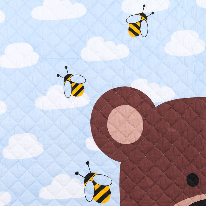 Literie Walden 3 pièces pour lit de bébé - bleu