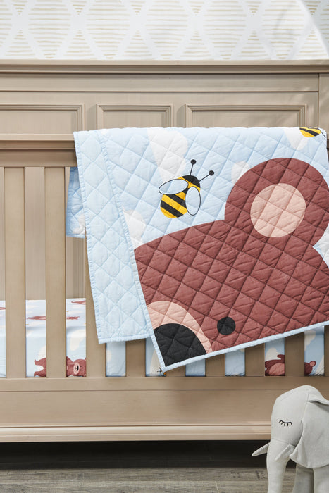 Literie Walden 3 pièces pour lit de bébé - bleu