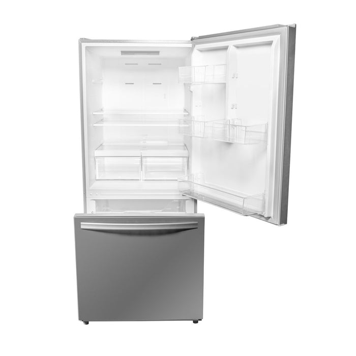 Réfrigérateur d’appartement Danby Designer de 18,7 pi³ et de 29,5 po à congélateur inférieur - acier inoxydable - DBM187E1SSDB