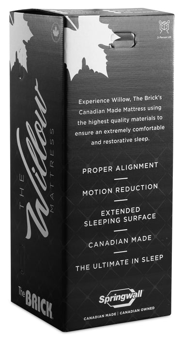 Matelas ferme à plateau régulier dans une boîte White Birch de Springwall pour grand lit